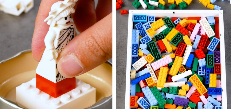 18 Bastelideen mit Spielzeug | Basteln mit Lego | Legosteine